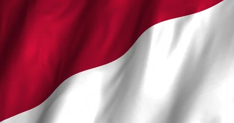 Monaco Waving Flag 4K Stock Footage 127870992