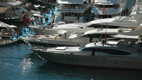 Monaco-Yachtshow 2014-01 Stock Footage 295118176