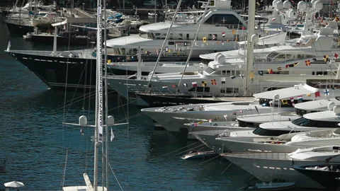 Monaco-Yachtshow 2014-03 Stock Footage 295118836