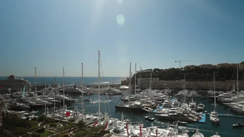 Monaco-Yachtshow 2014-10 Stock Footage 295119563