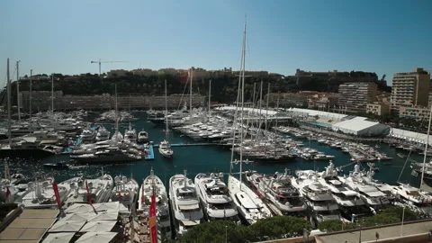 Monaco-Yachtshow 2014-11 Stock Footage 295117961
