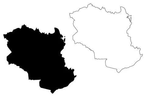 Monagas State map vector.... Stock Illustration