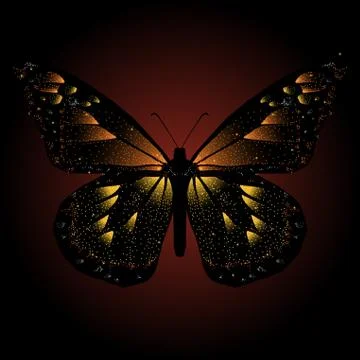 Monarch background Stock Illustration