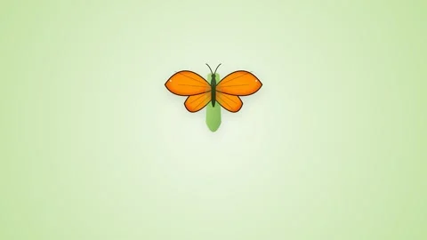 Monarch butterfly emerging from green chrysalis with unfolding orange and b.. Видео 346202109