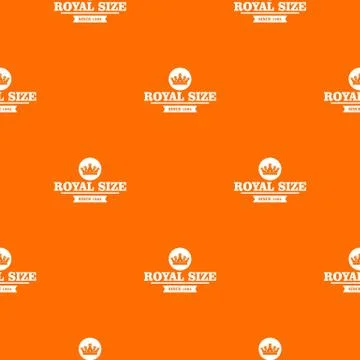 Monarch king pattern vector orange Stockillustratie