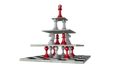 Monarchy (pyramid of power) Stock Footage 52535416
