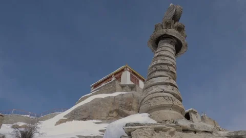 Monasteries of ladakh Vídeo Stock 121962971
