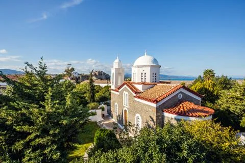 Monastery of Agios Ioannis inside Koroni fortress, Greece Stock-Fotos