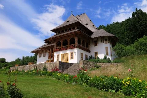 The monastery of Barsana Stock Photos