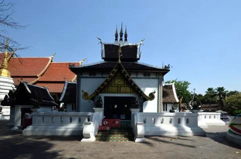 Monastery Chedi Luang Foto stock