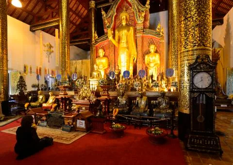 Monastery Chedi Luang Stock Photos