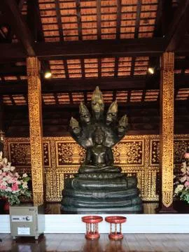 Monastery Chedi Luang Stock Photos