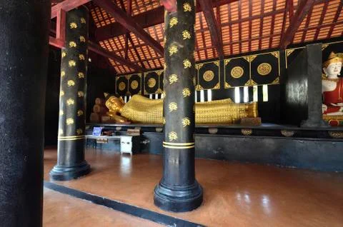 Monastery Chedi Luang Stock Photos