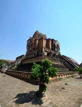 Monastery Chedi Luang Foto stock