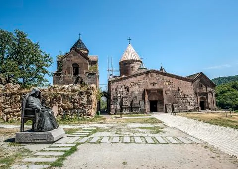 The monastery complex Goshavank. Stock Photos