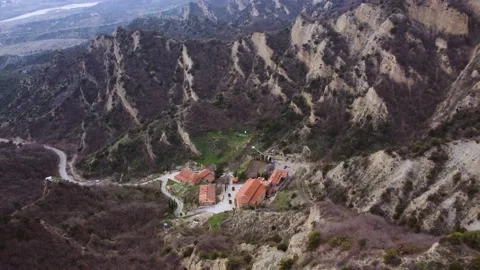 Monastery Complex In The Mountains Stock Footage 168951548
