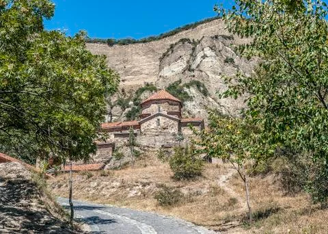 The monastery complex Shio-Mgvime (Cave Shio). Stock Photos