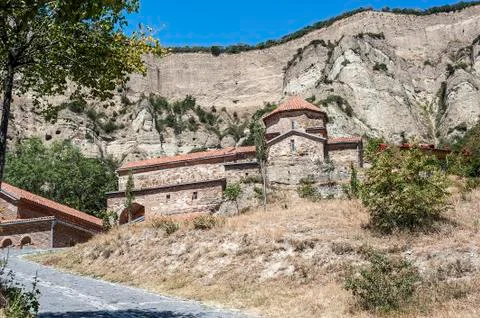 The monastery complex Shio-Mgvime (Cave Shio). Stock Photos