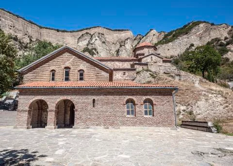 The monastery complex Shio-Mgvime (Cave Shio). Stock Photos