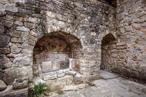 The monastery complex of Surb Khach, literally - Holy Cross Monastery. Stock Photos