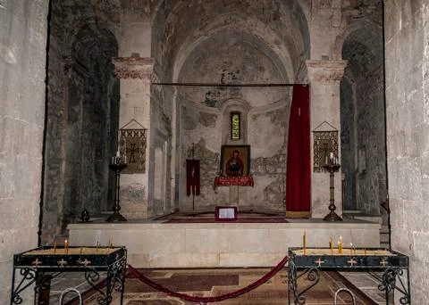 The monastery complex of Surb Khach, literally - Holy Cross Monastery. Stock Photos