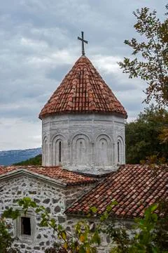The monastery complex of Surb Khach, literally - Holy Cross Monastery. Stock Photos