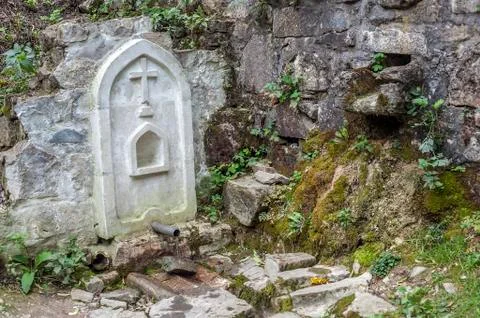 The monastery complex of Surb Khach, literally - Holy Cross Monastery. Stock Photos