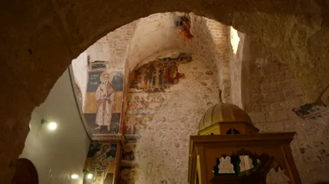Monastery of the Cross church P5 Stock Footage 1075741