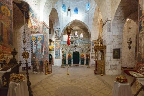 The Monastery of the Cross  Interior, Jerusalem Stock Photos