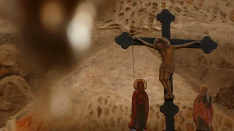 Monastery of the Cross Jesus Stockbeeldmateriaal 1077472