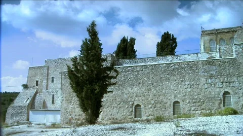 Monastery of the Cross pan shot 2 Stock Footage 608473
