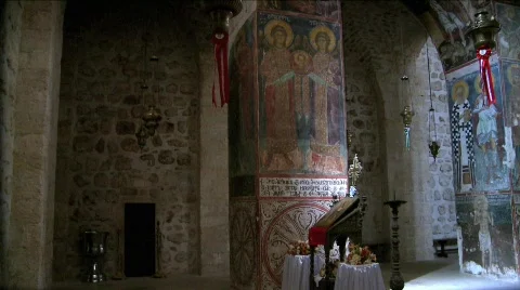 Monastery of the Cross - pen right 1 Stock Footage 608266