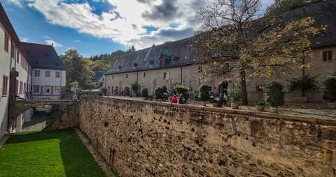 Monastery Ebersbach in autumn Stock Photos