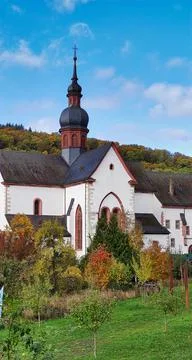 Monastery Ebersbach in autumn Stock Photos