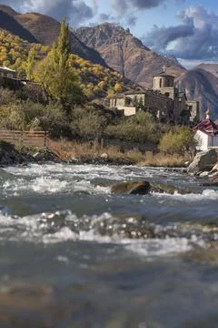 Monastery in Fiagdon. Stock Photos