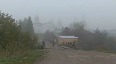 Monastery in the fog 動画素材 12449697