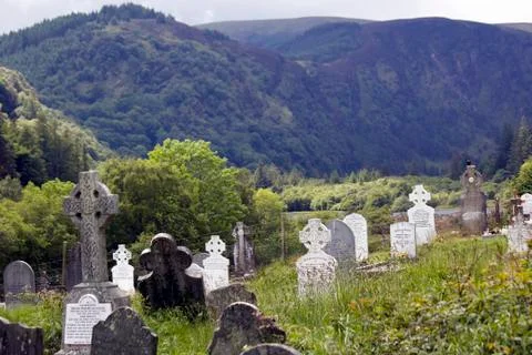 Monastery Glendalough Stock Photos