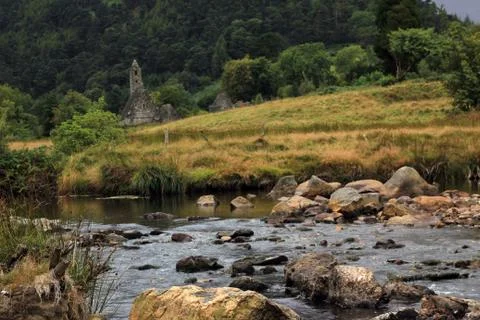 Monastery Glendalough Stock Photos