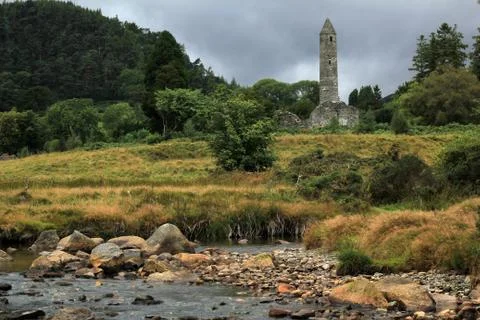 Monastery Glendalough Stock Photos