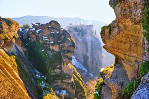 The Monastery of Great Meteora Stock Photos
