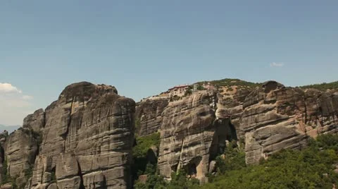 Monastery of Great Meteoron Landscape Stock Footage 11804092