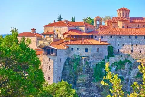 Monastery of Great Meteoron Stock Photos