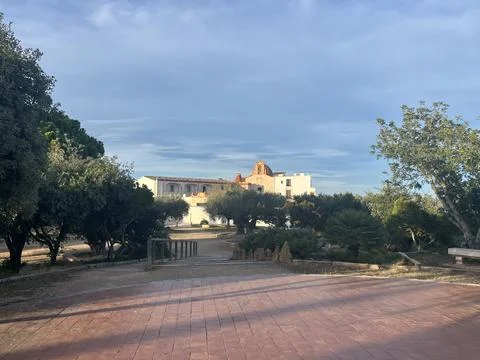 Monastery in the interior of Spain Stock Photos