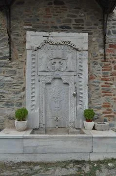 The Monastery of Iviron is a monastery built on Mount Athos Stock-Fotos