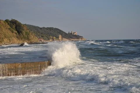 The Monastery of Iviron is a monastery built on Mount Athos Stock Photos