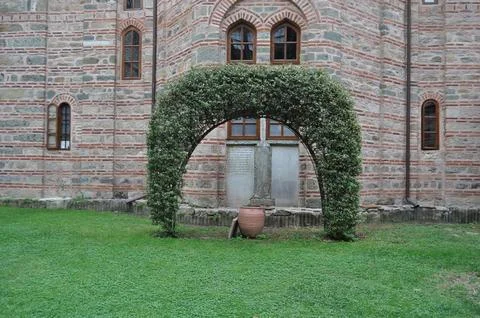 The Monastery of Iviron is a monastery built on Mount Athos Stock-Fotos