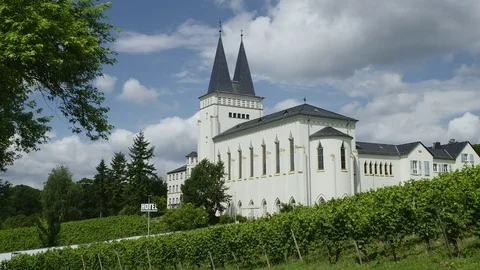 Monastery Johannisberg, Benedictine Order Stock Footage 74977256