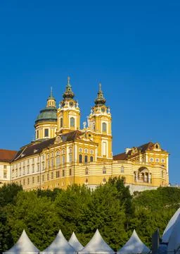 Monastery Melk in north Austria Stock Photos