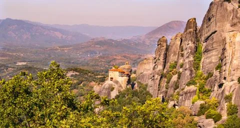 Monastery Meteora Greece Stock Photos