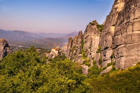 Monastery Meteora Greece Stock Photos